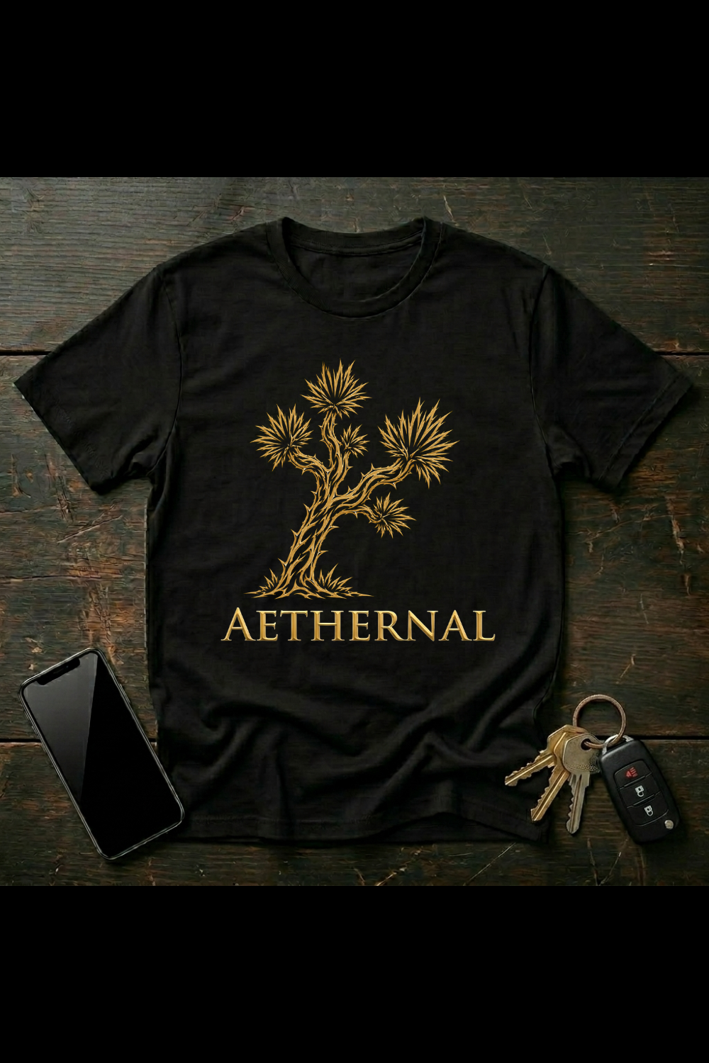 Mystic Joshua Tree – Tribal Desert Spirit Art | AETHERNAL Nature Collection