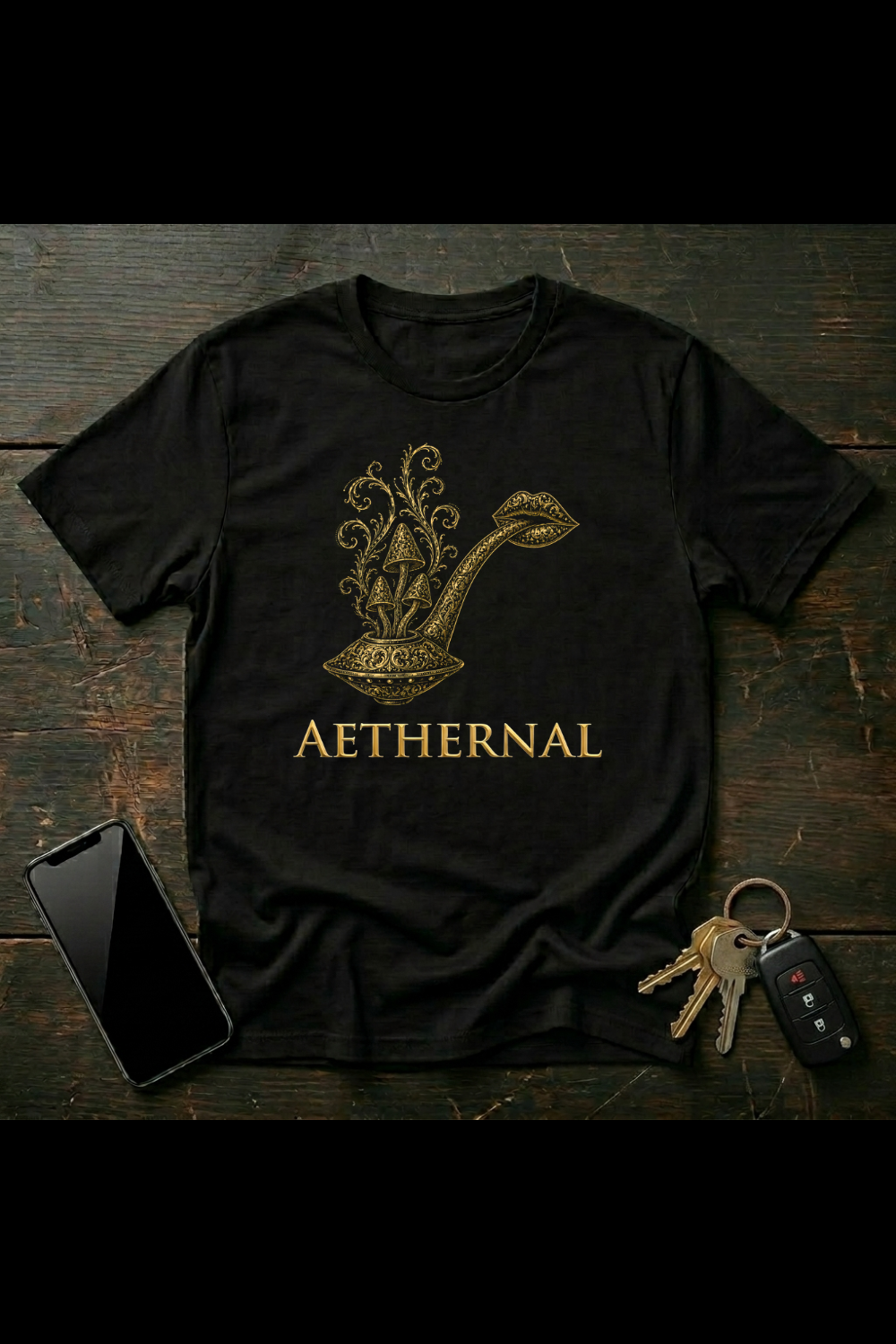 Psychedelic Mushroom Pipe Art – Trippy Smoke Aesthetic | AETHERNAL