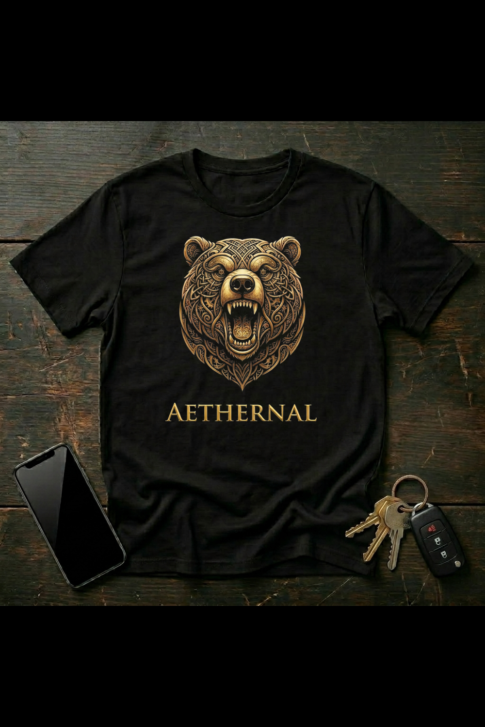 Grizzly Bear Archetype – Ornate Tribal Bear Head Design