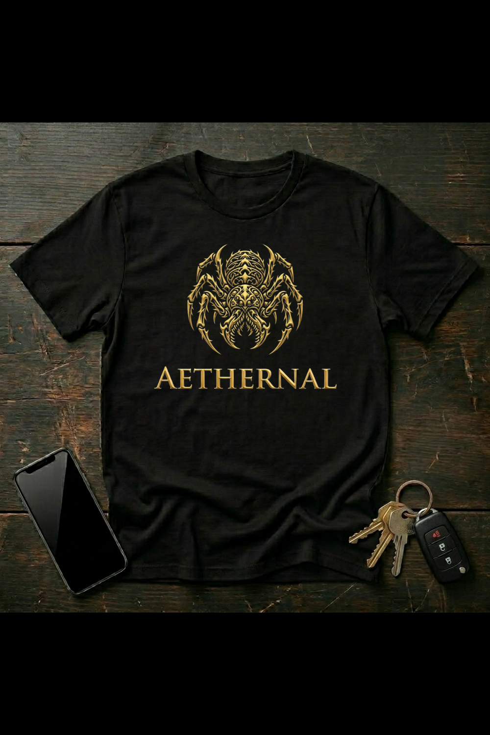Tribal Camel Spider Emblem – Symmetrical Arachnid Archetype Design