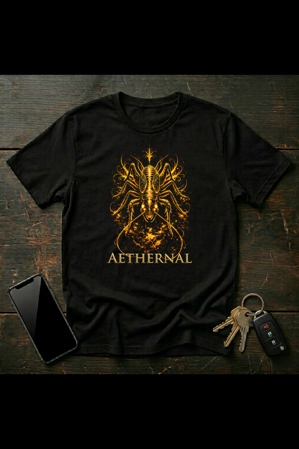 Etheric Fire Cricket – Celestial Insect Fantasy Design