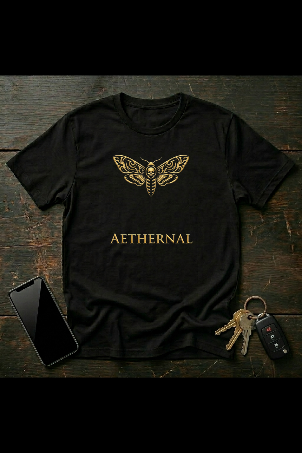 Gothic Death’s-Head Moth | Dark Etheric AETHERNAL Design