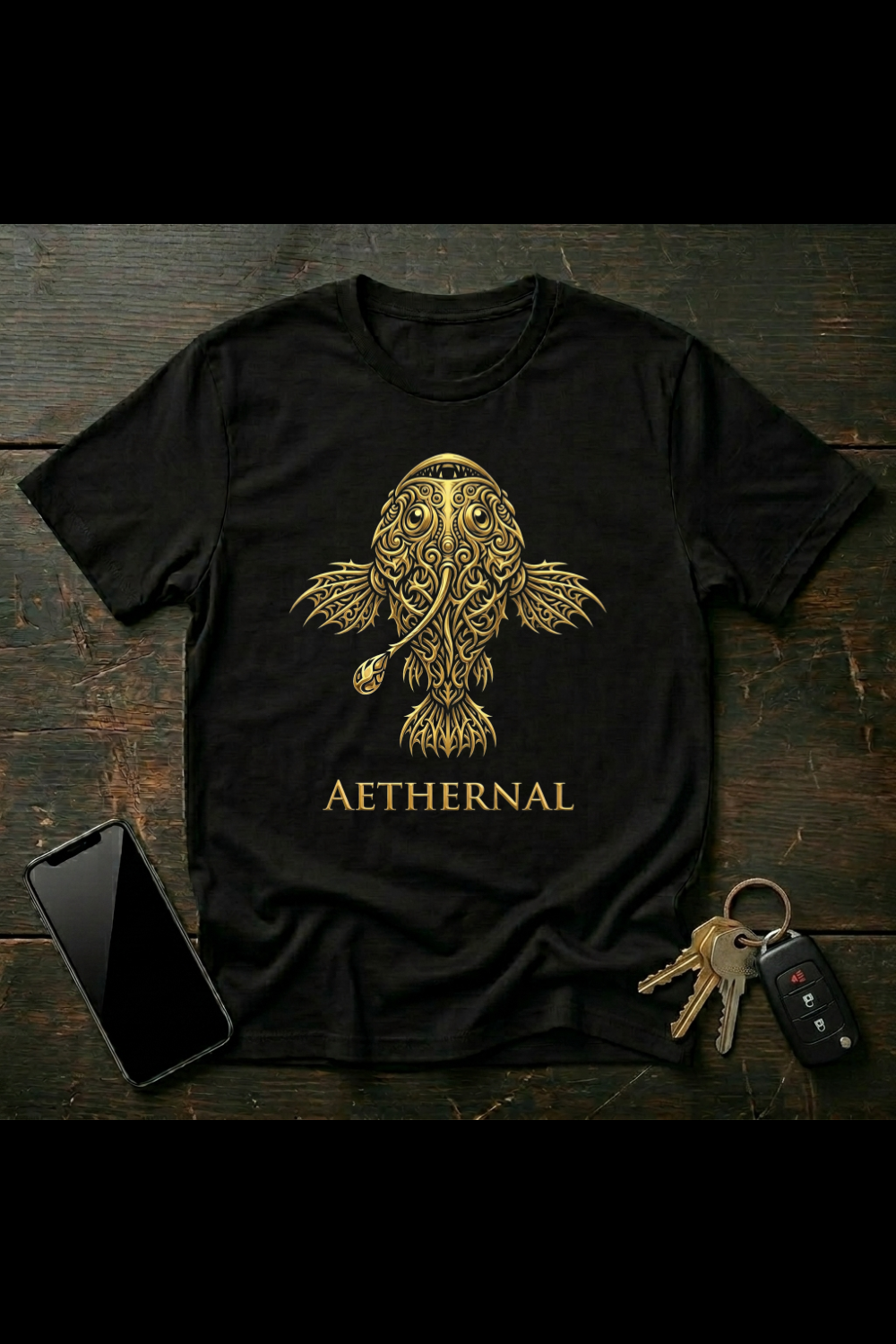 Tribal Angler Fish Design | Deep Sea Gothic Art | AETHERNAL