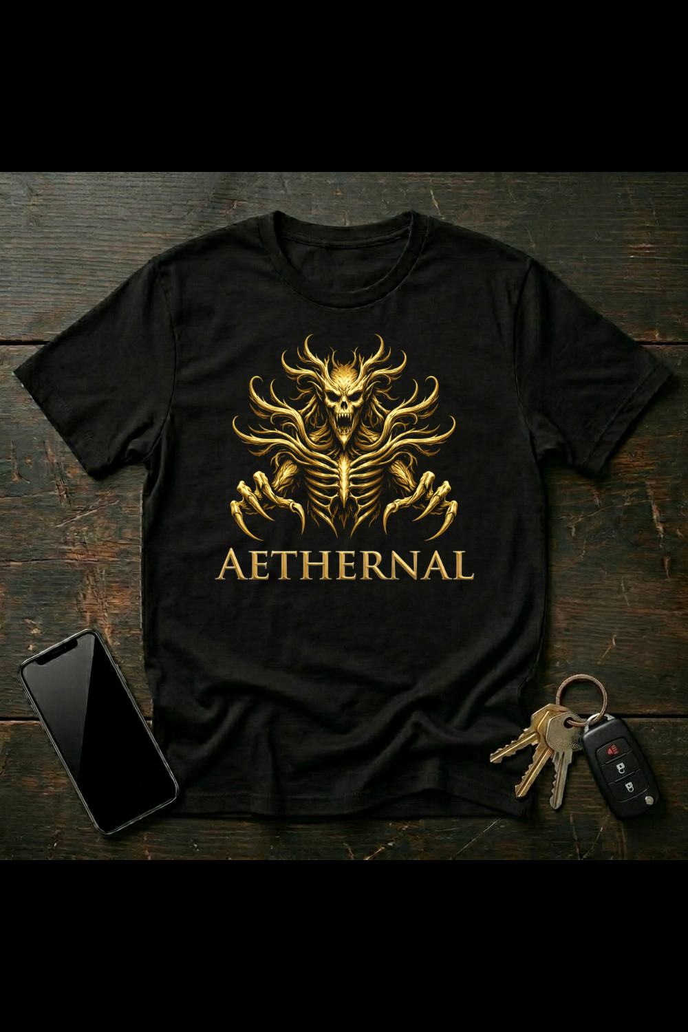 Wendigo Skull Creature | Dark Gothic Horror Art | AETHERNAL