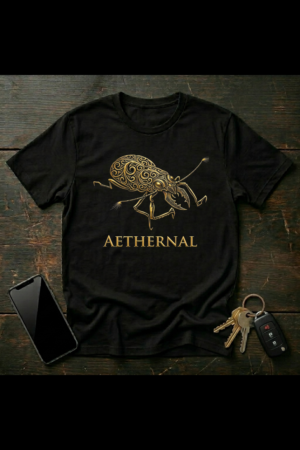 Decorative Stag Beetle – Ornate Insect Art | Gothic Entomology Design | AETHERNAL