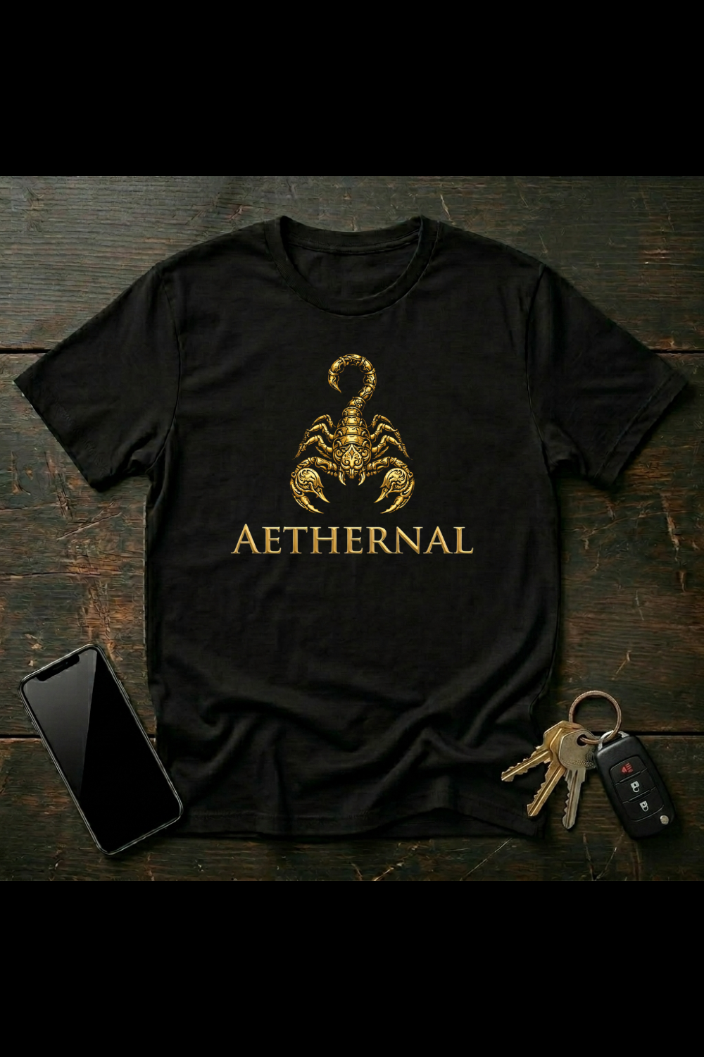 Decorative Scorpion Artwork – Ornamental Scorpion Illustration | Gothic Arachnid Art | AETHERNAL
