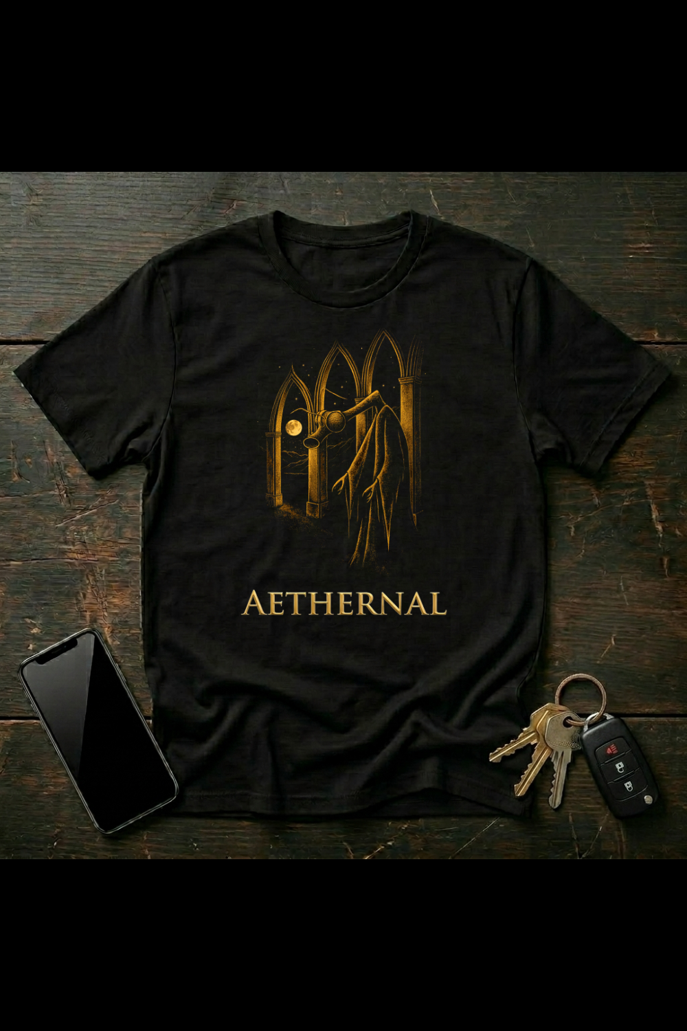 Realm Collection Alien Sage Artwork – Cosmic Gothic Entity Illustration | Dark Sci-Fi Fantasy Art | AETHERNAL
