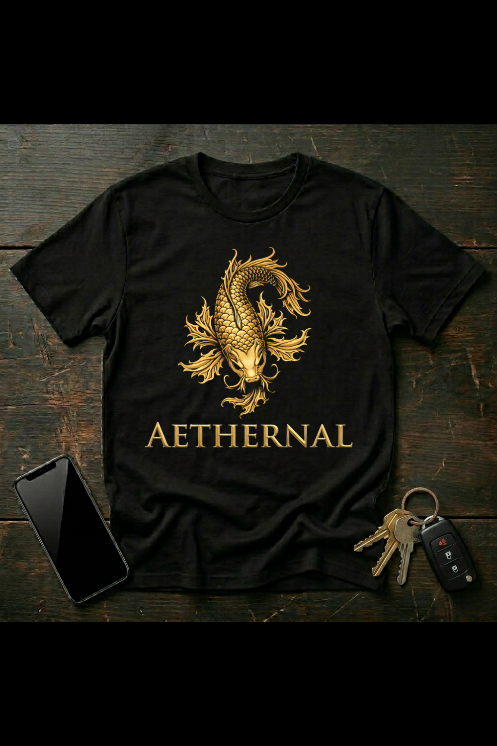 Golden Mythical Koi | AETHERNAL