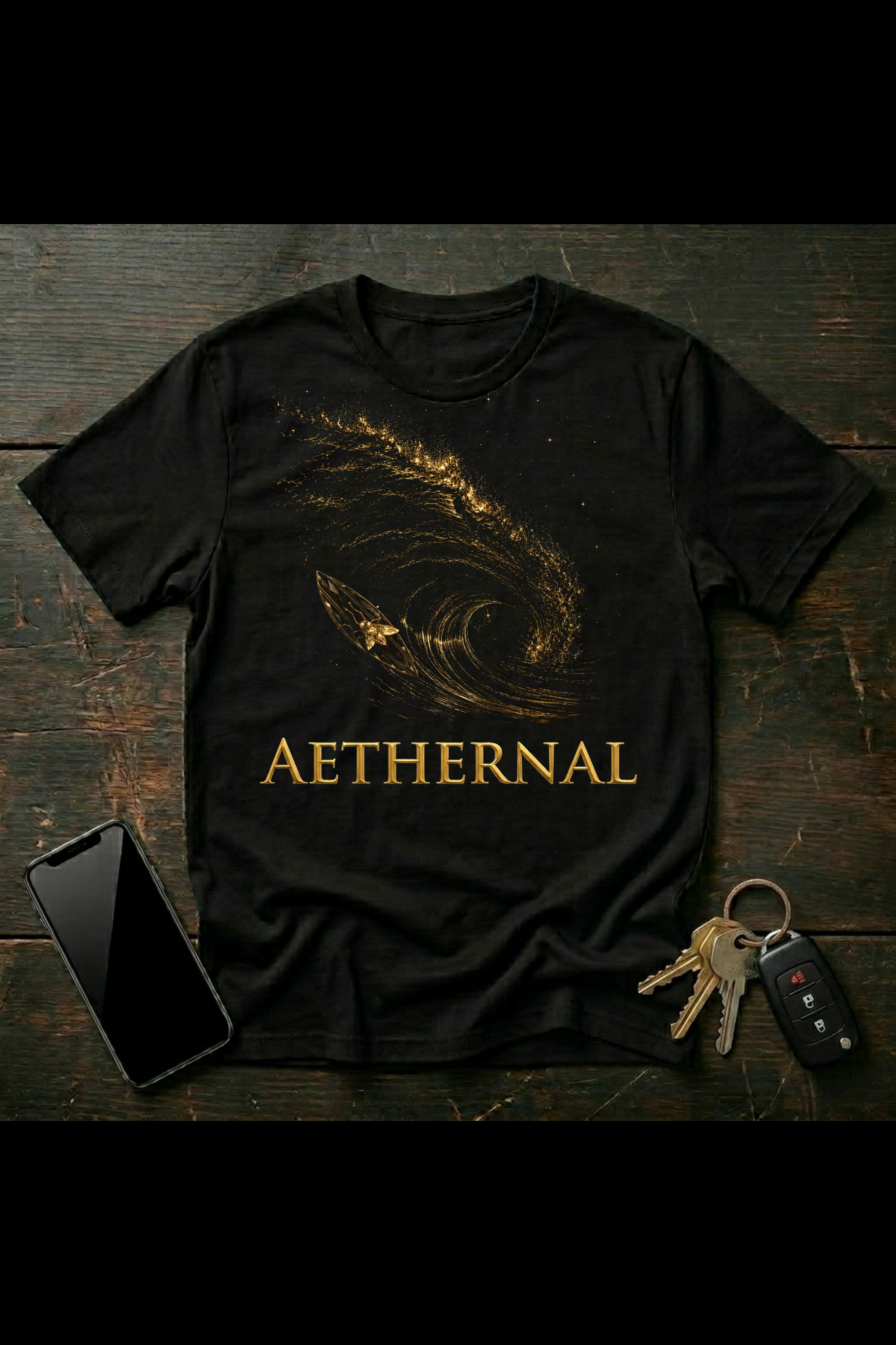 The Aether Rider | Cosmic Wave Dark Fantasy Art | AETHERNAL