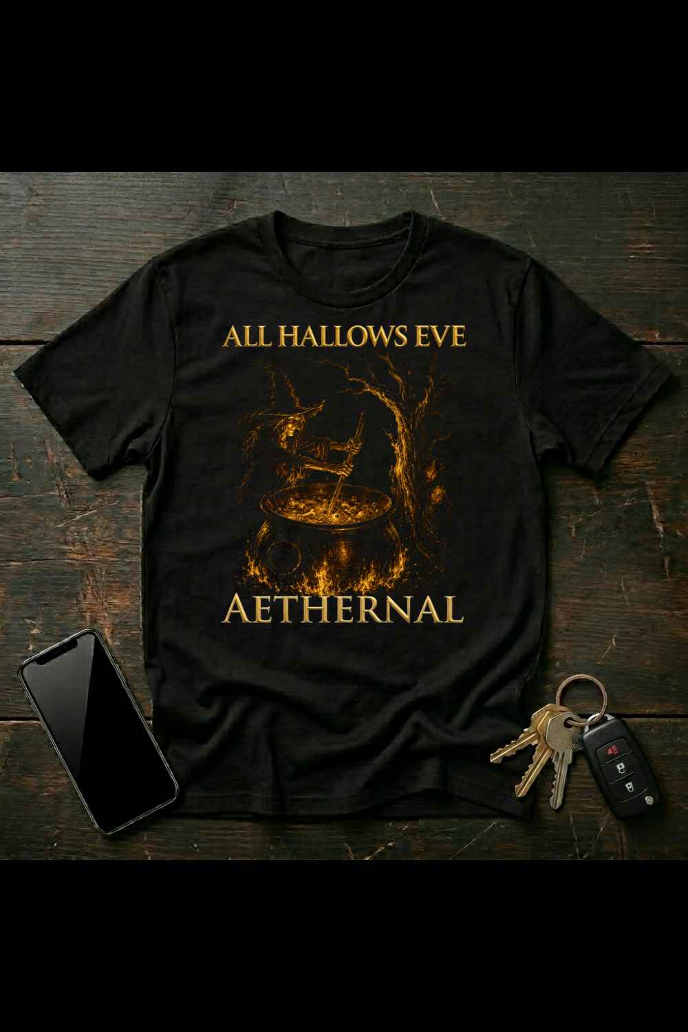 A Nice Pot of Soup | Witch Cauldron Halloween Graphic T-Shirt | AETHERNAL